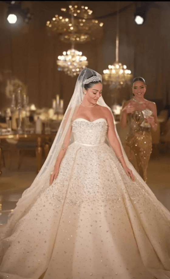 هيا كرزون شقيقة ديانا كرزون بإطلالة ملكية في حفل زفافها على رجل الأعمال عمر الكيكي صورة رقم 2 هيا كرزون شقيقة ديانا كرزون بإطلالة ملكية في حفل زفافها على رجل الأعمال عمر الكيكي صورة رقم 2