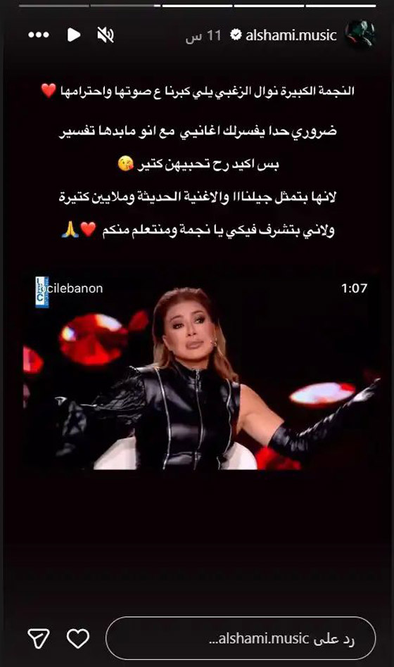  كيف رد الشامي على نوال الزغبي التي قالت: أحب موسيقاه لكن لا أفهم أغانيه!  صورة رقم 1