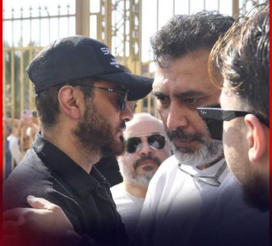 الوداع الأخير: تامر حسني يحمل نعش والده وابنته تاليا تودع جدها بكلمات مؤثرة صورة رقم 1