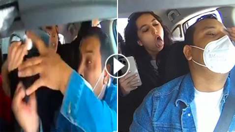 فيديو صادم: أمريكية تعتدي على سائق أجرة.. مهددة بالسجن 16 عاما!