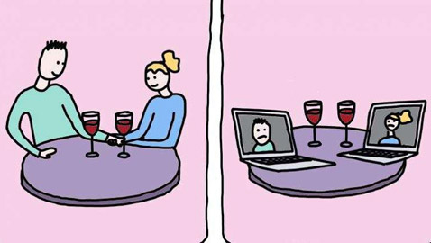 رسومات كرتونية.. كيف أصبح العالم بعد عام من فيروس كورونا؟