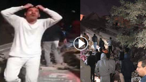 بالفيديو والصور.. انهيار عقار من 10 طوابق في القاهرة