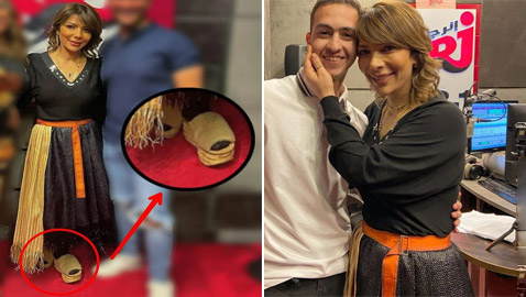 صور أصالة بالقبقاب مع جوارب سوداء وحزام الكاراتيه تثير موجة سخرية: شو هالإطلالة الكارثية؟