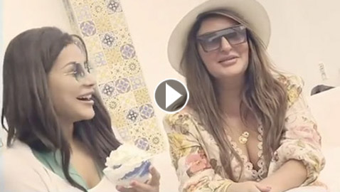 فيديو طريف: الاعلامية مهيرة تعمل مقلب بالفنانة العراقية شذى حسون في عيد ميلادها