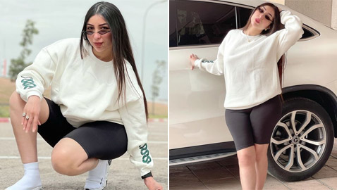 بعد انتقادها بالسروال الفاتح.. دنيا بطمة تستفز الجمهور بالشورت الضيق! صور
