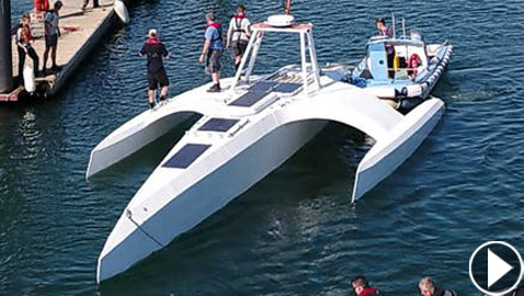 أول قارب ذكي بدون قبطان.. يستعد لعبور المحيط الأطلسي، وهذه مهامه