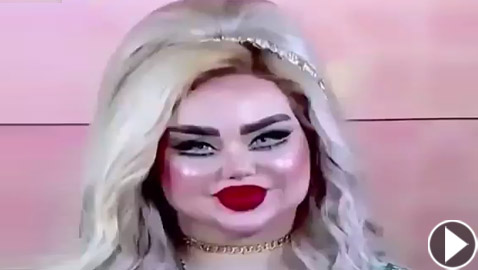 فيديو وصور: عمليات التجميل تحول فنانة عراقية إلى دمية!