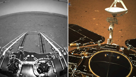 أول صور صينية للمريخ.. هنا السهل الجنوبي من الأمام والخلف!