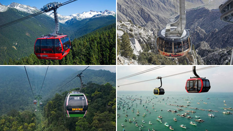 بالصور: إليكم أطول 10 تلفريكات في العالم لتجربة غنية بالمشاهد الساحرة