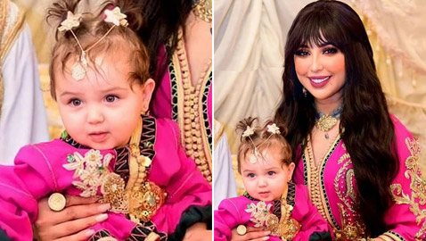 صورة ابنة دنيا بطمة الصغيرة تخطف الأنظار لجمالها وبراءتها.. من تشبه حسب رأيكم؟