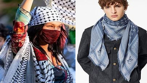 علامة تجارية متهمة بـ”الاستيلاء” على كوفية فلسطين..