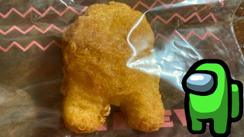 ماكدونالدز تبيع قطعة دجاج بـ100 ألف دولار بشكل لاعب Among Us