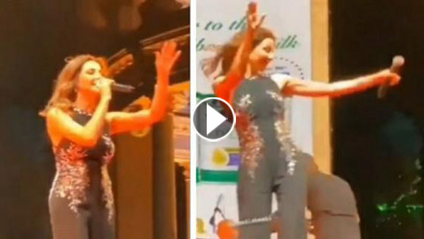بالفيديو.. نانسي عجرم تغني وترقص بعد وفاة حماتها.. وتُغضب الجمهور