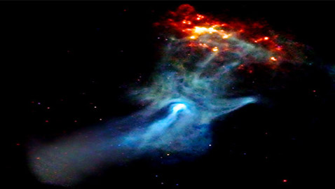 لن تصدق! مرصد ناسا يلتقط يدا عملاقة في الفضاء