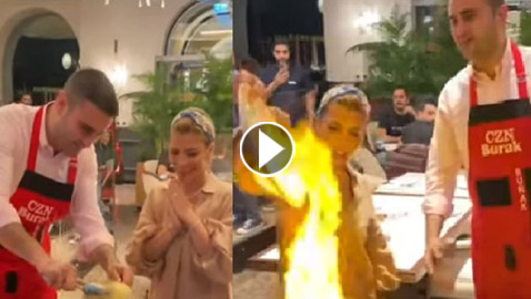 بالفيديو والصور: أصالة تشارك الشيف بوراك أحد استعراضاته رغم هجومها عليه سابقًا