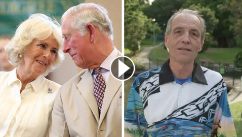 فيديو وصور: رجل يدعي أنه الإبن السري للأمير تشارلز وكاميلا.. ويقدم الدليل