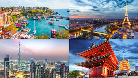 إحداها يزورها 22 مليون سائح كل عام.. أجمل 10 مزارات في العالم