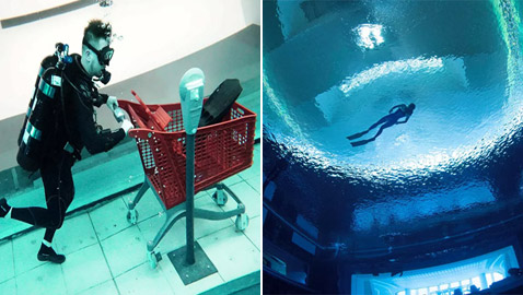 التسوق تحت الماء في دبي.. استكشفوا أعمق حوض للغوص في العالم