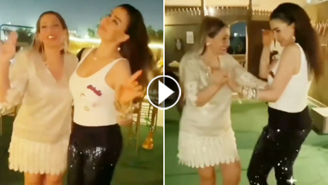 فيديو غادة عبد الرازق في وصلة رقص مع ابنتها بعيد ميلادها
