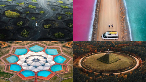 بالصور: إليكم 10 معالم فريدة تبدو أكثر روعة واستثنائية من الجو!