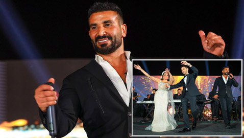 صور: عروس تنسحب من حفل زفافها بسبب أحمد سعد!