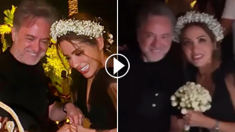 صور وفيديو: هل تزوج مروان خوري مساء أمس؟ العروس تضع إكليلا من الورد على رأسها