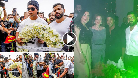 حملة غضب بعد سهرة رونالدينيو والنجوم في بيروت للتضامن مع ضحايا المرفأ