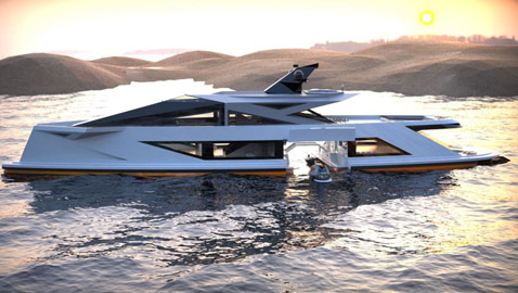 كيف يبدو تصميم يخت فاخر من ألياف الكربون بقيمة 350 مليون دولار؟