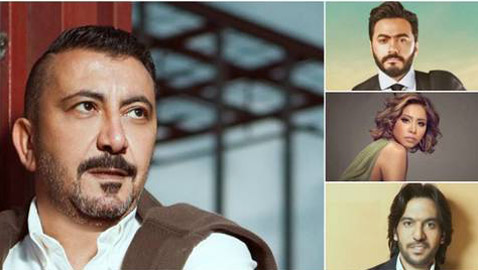 أزمات المنتج نصر محروس في احتكار 5 مطربين بينهم شيرين وتامر حسني 