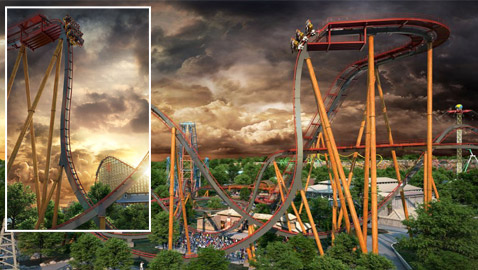 للشجعان فقط.. افتتاح الأفعوانية الأكثر رعبا وانحدارا في 2022! صور