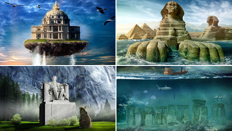 صور: تصميمات جديدة خلابة لأشهر المعالم التاريخية تأخذكم إلى عالم الخيال