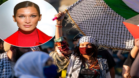 صور: بيلا حديد تعبر من جديد عن حبها لوطنها فلسطين