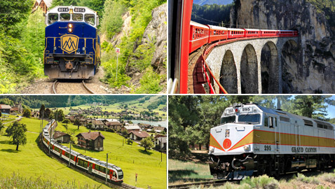 بالصور: إليكم 4 قطارات سياحية تمر بمواقع طبيعية خلابة