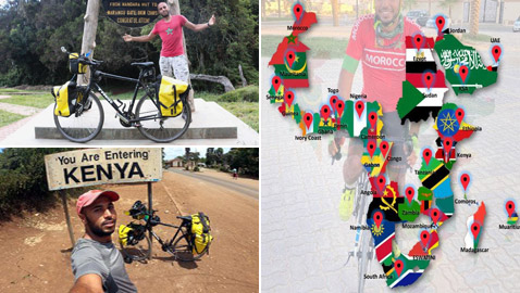 رحالة مغربي طاف 27 دولة بدراجته.. وعمل بـ7 مهن لتمويل رحلاته