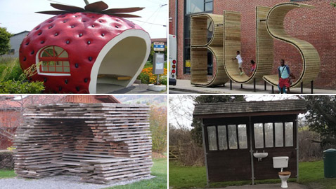 مرحاض وقاعة للأحلام.. إليكم أجمل وأغرب 8 محطات للباص حول العالم