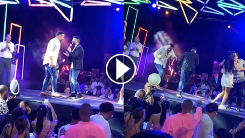 فيديو: تامر حسني يرقص ويغني مع العروس الفنانة ريم سامي