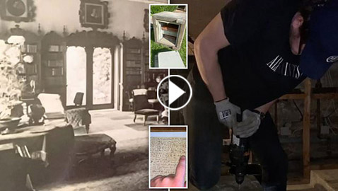 يكتشف عشرات الممرات والغرف السرية تحت منزل عائلته فيديو وصور :