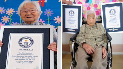 أكبر توأم بالعالم (107 أعوام) تدخلان موسوعة غينيس.. عاشتا قصة مؤثرة