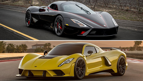 بالصور: أسرع 4 سيارات تحطم أرقاما قياسية عالمية بسرعات خارقة!