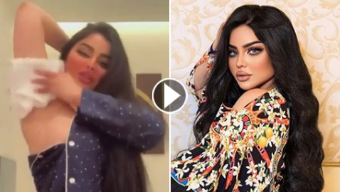 فيديو صادم! العراقية مودل شمس تمسح إبطها لاثبات بياض لونه!