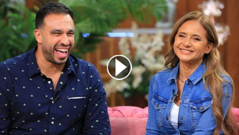 فيديو: مفاجأة نيللي كريم لزوجها هشام عاشور في أول ظهور تلفزيوني لهما