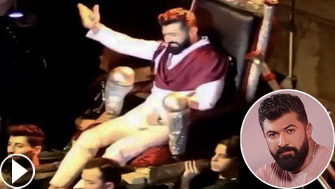 فيديو: سيف نبيل يدخل مسرح جرش محمولا كالملوك والجمهور يتهم النجم العراقي بالغرور والفوقية!