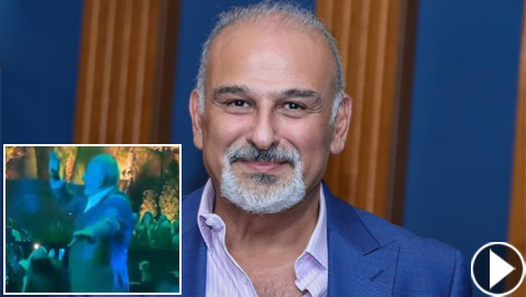 فيديو.. جمال سليمان يرقص في حفل حسين الجسمي في القاهرة