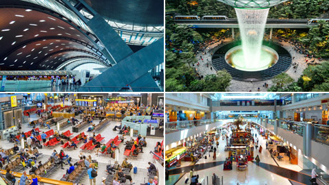 بينها مطارات عربية.. تعرفوا إلى أفضل مطارات العالم للعام 2021