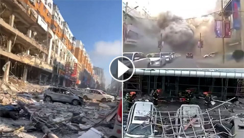 انفجار ضخم بمطعم صيني.. خلّف دمارا مرعبا وتسبب بمقتل وإصابة العشرات