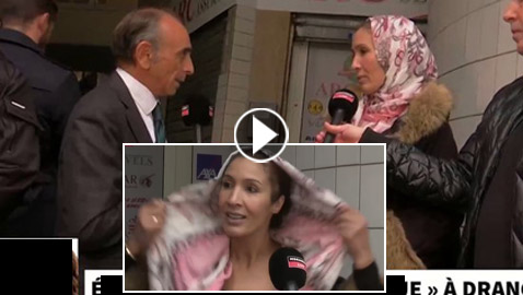 فيديو: كاتب فرنسي يعارض الإسلام يتحدى سيدة مغربية أن تخلع حجابها لتثبت أنها 
