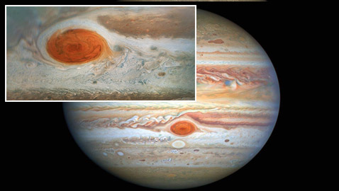 عجائب الكون: العلماء يفكون لغز البقعة الحمراء على كوكب المشتري