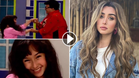 هنا الزاهد تنشر فيديو نادر من طفولتها مع سمير غانم