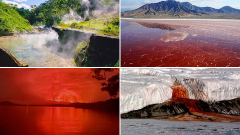 نهر يغلي وشلالات دماء.. إليكم تفسير الظواهر المخيفة في بحيرات العالم