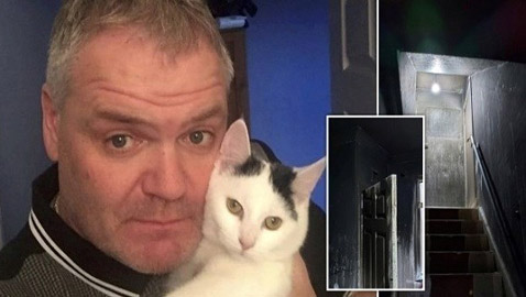 ينجو من الموت حرقاً بفضل قطته الشجاعة